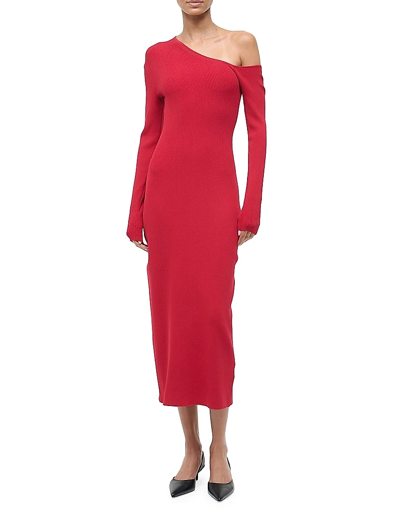 Lois One-Shoulder Sheath Dress