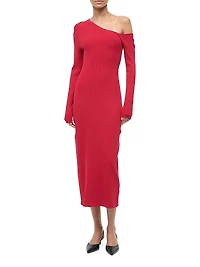 Lois One-Shoulder Sheath Dress