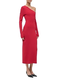 Lois One-Shoulder Sheath Dress