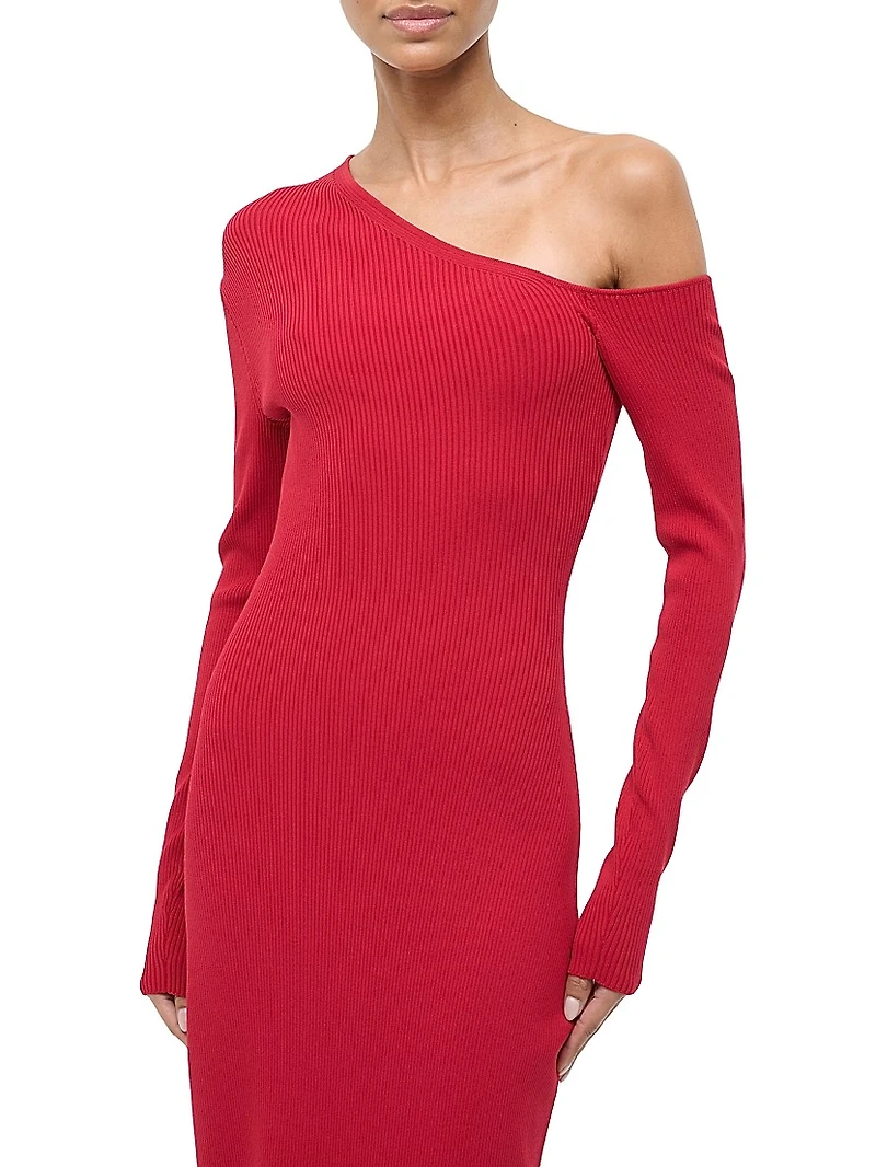 Lois One-Shoulder Sheath Dress