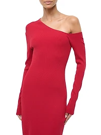 Lois One-Shoulder Sheath Dress