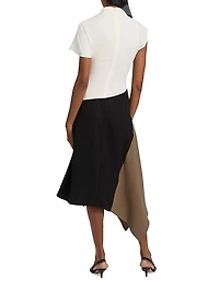 Davina Asymmetric Midi-Dress