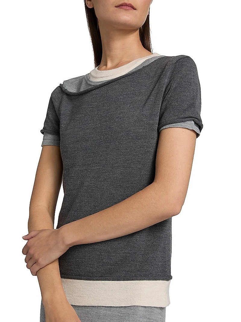 Lyric Merino Wool-Nylon Maxi Dress
