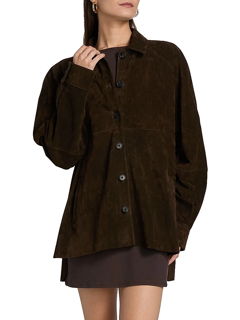 Josette Suede Shirt Jacket