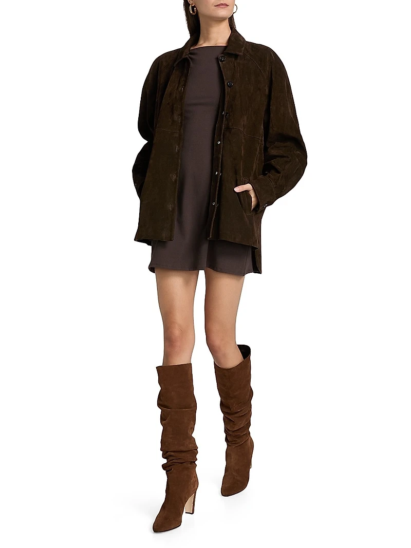 Josette Suede Shirt Jacket