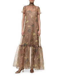 Calluna Floral Organza Gown