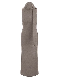Canal Merino Wool Sleeveless Midi-Dress