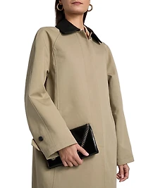 Jackson Leather Collar Long Coat