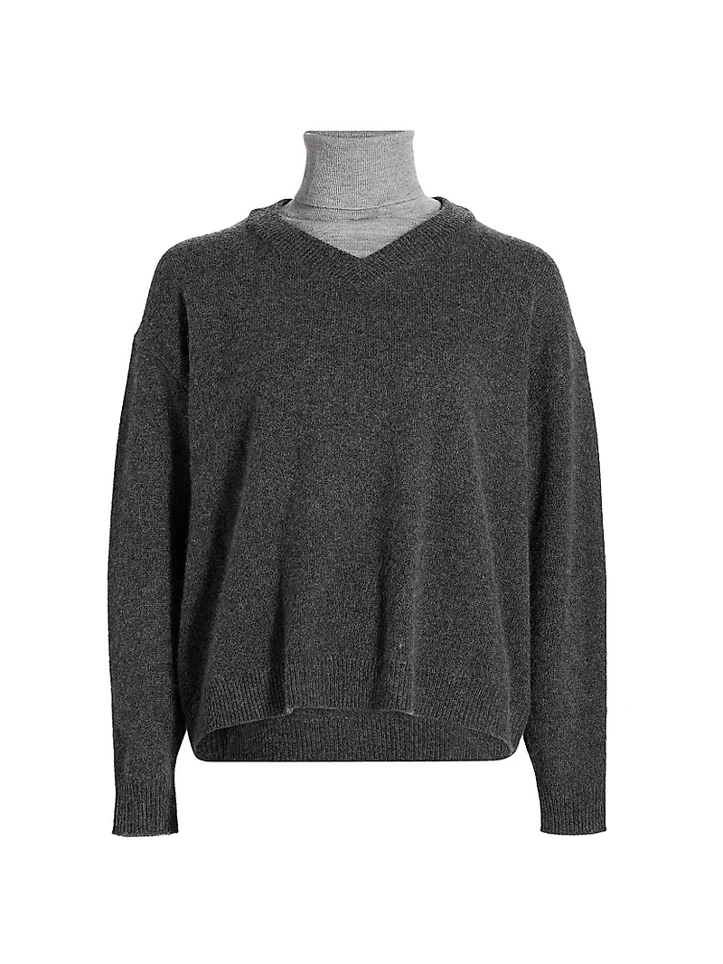 Doris Cashmere V-Neck Sweater