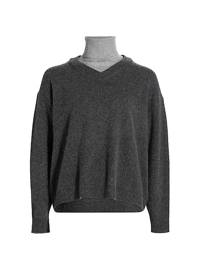 Doris Cashmere V-Neck Sweater
