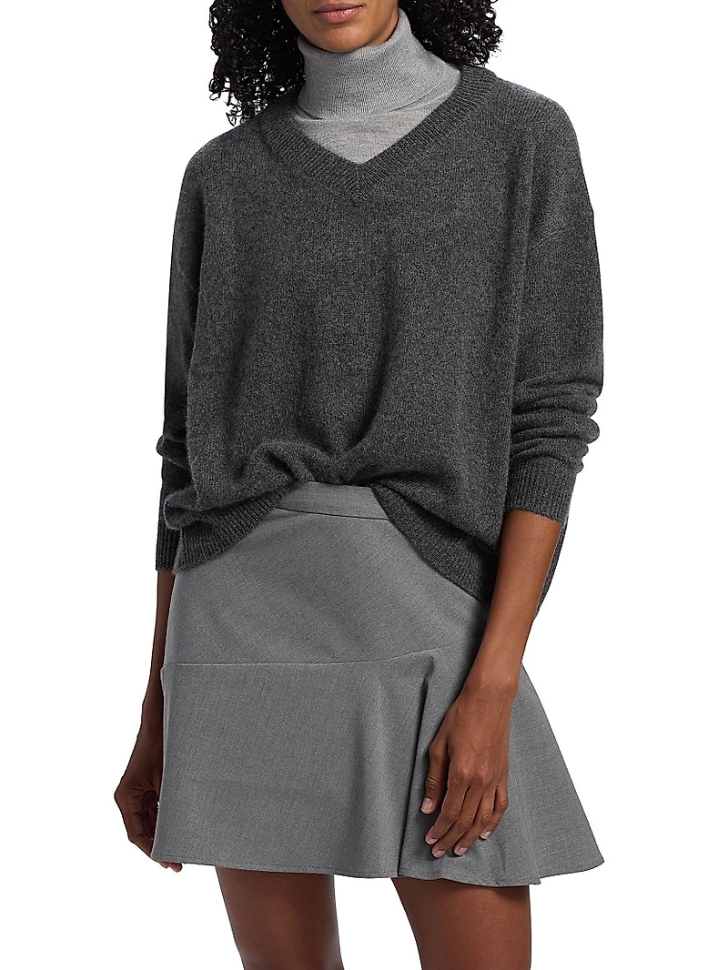 Doris Cashmere V-Neck Sweater