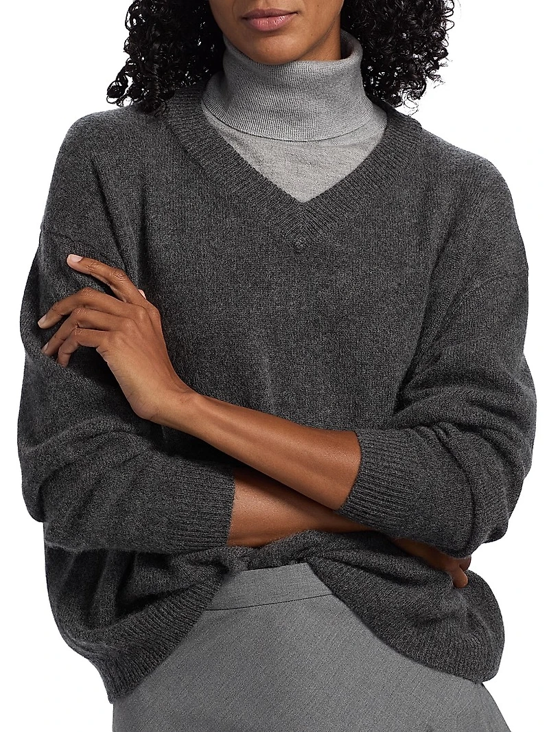 Doris Cashmere V-Neck Sweater