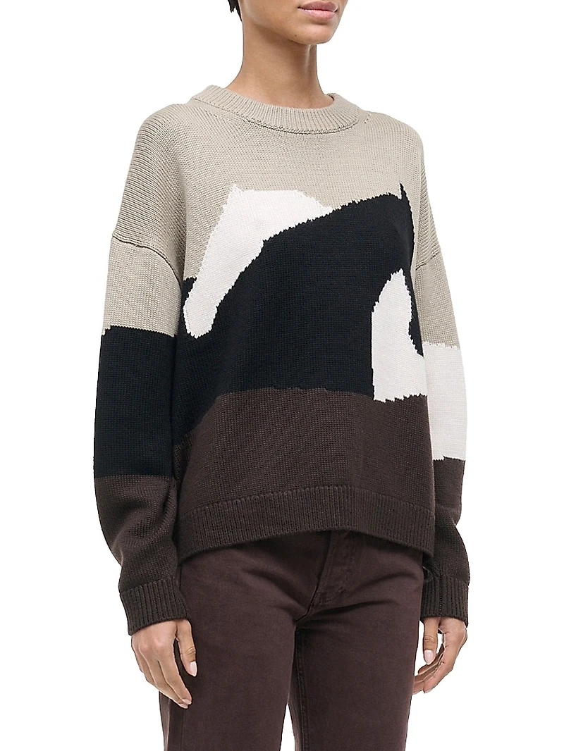 Giada Horse Merino Wool Crewneck Sweater