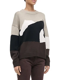 Giada Horse Merino Wool Crewneck Sweater