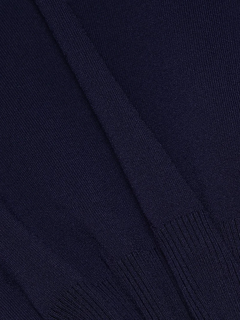 Gene Split Collar Minidress