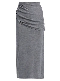 Wilma Merino Wool Midi-Skirt