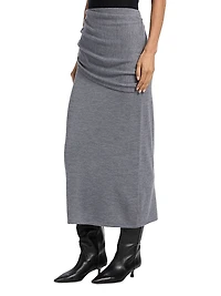 Wilma Merino Wool Midi-Skirt