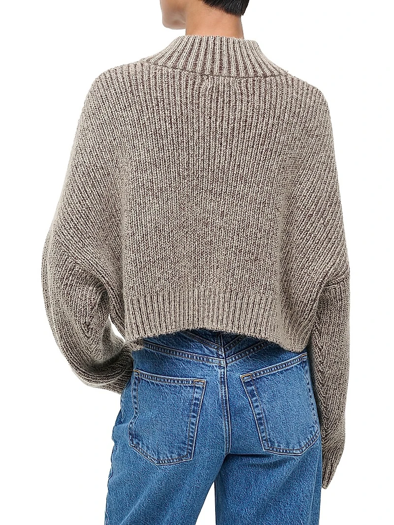 Hampton Half-Zip Crop Sweater