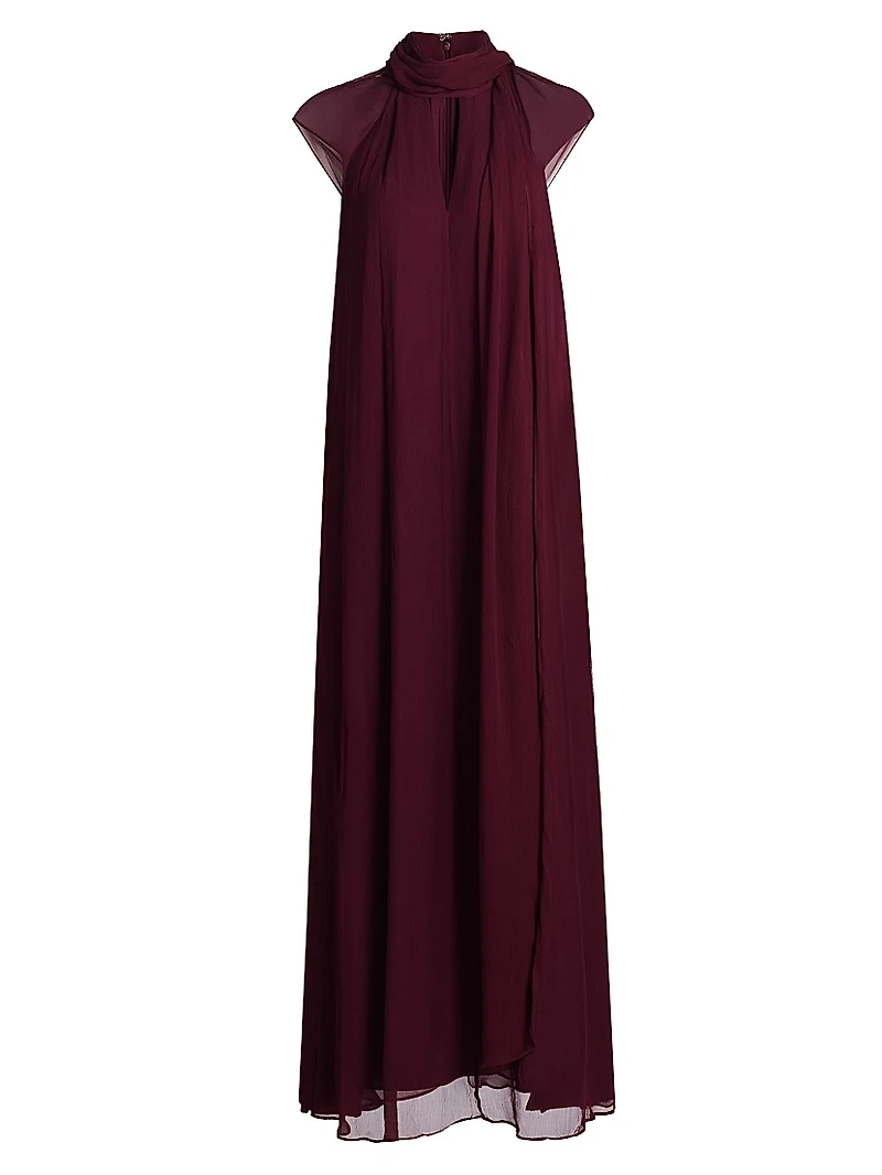 Camilla Crinkle Chiffon Maxi Dress