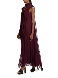 Camilla Crinkle Chiffon Maxi Dress