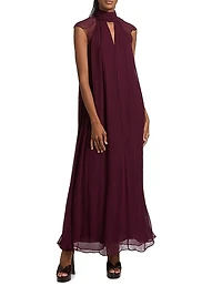 Camilla Crinkle Chiffon Maxi Dress