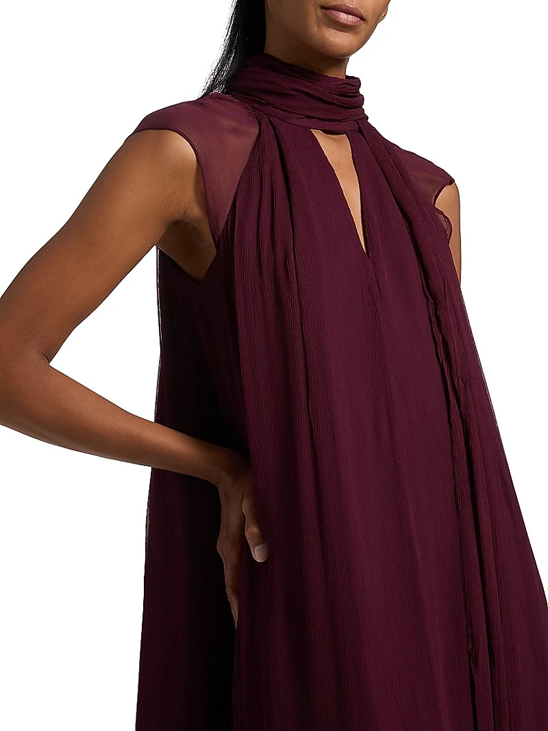 Camilla Crinkle Chiffon Maxi Dress