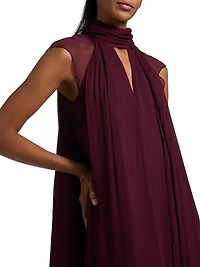 Camilla Crinkle Chiffon Maxi Dress