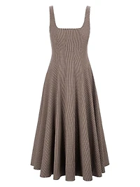 Wells Houndstooth Midi-Dress