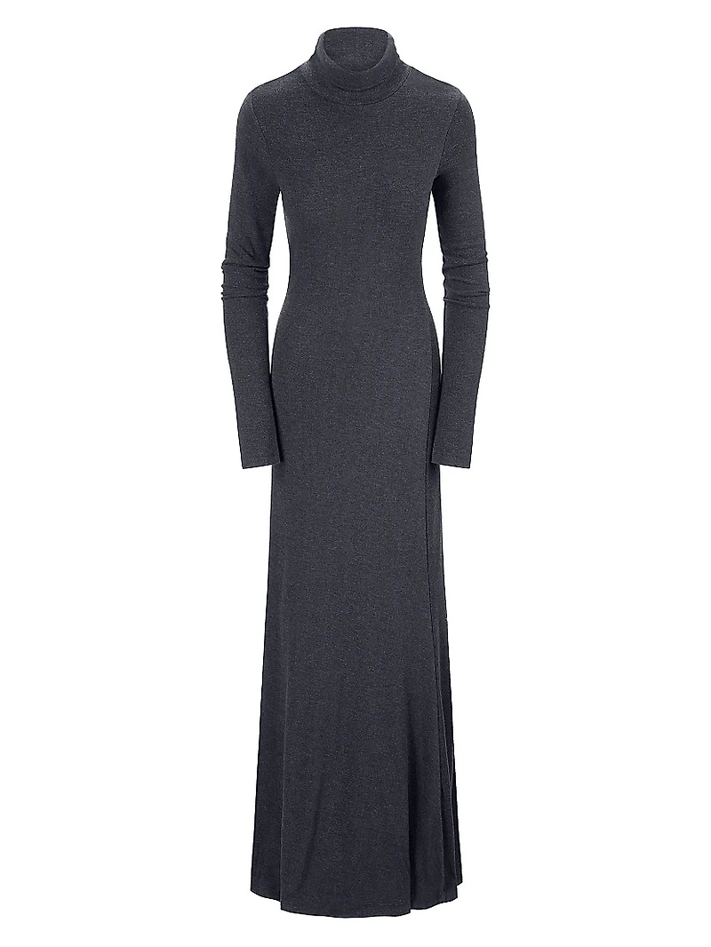 Vanya Knit Turtleneck Maxi Dress