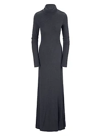 Vanya Knit Turtleneck Maxi Dress
