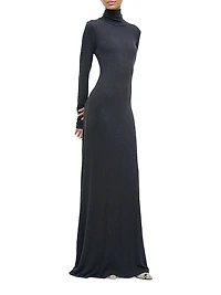 Vanya Knit Turtleneck Maxi Dress