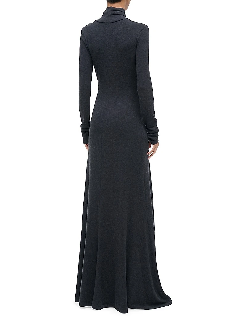 Vanya Knit Turtleneck Maxi Dress