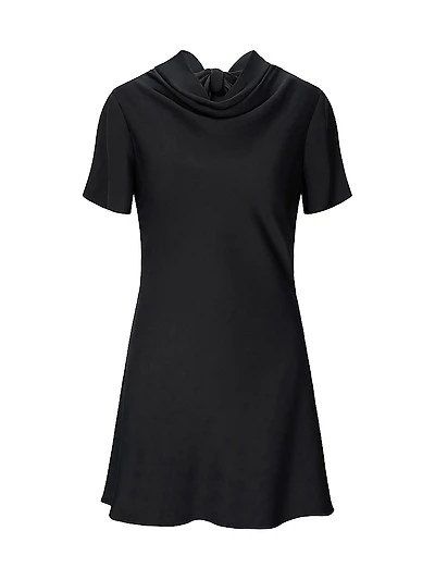 Iris Stretch Silk Minidress