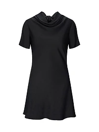 Iris Stretch Silk Minidress