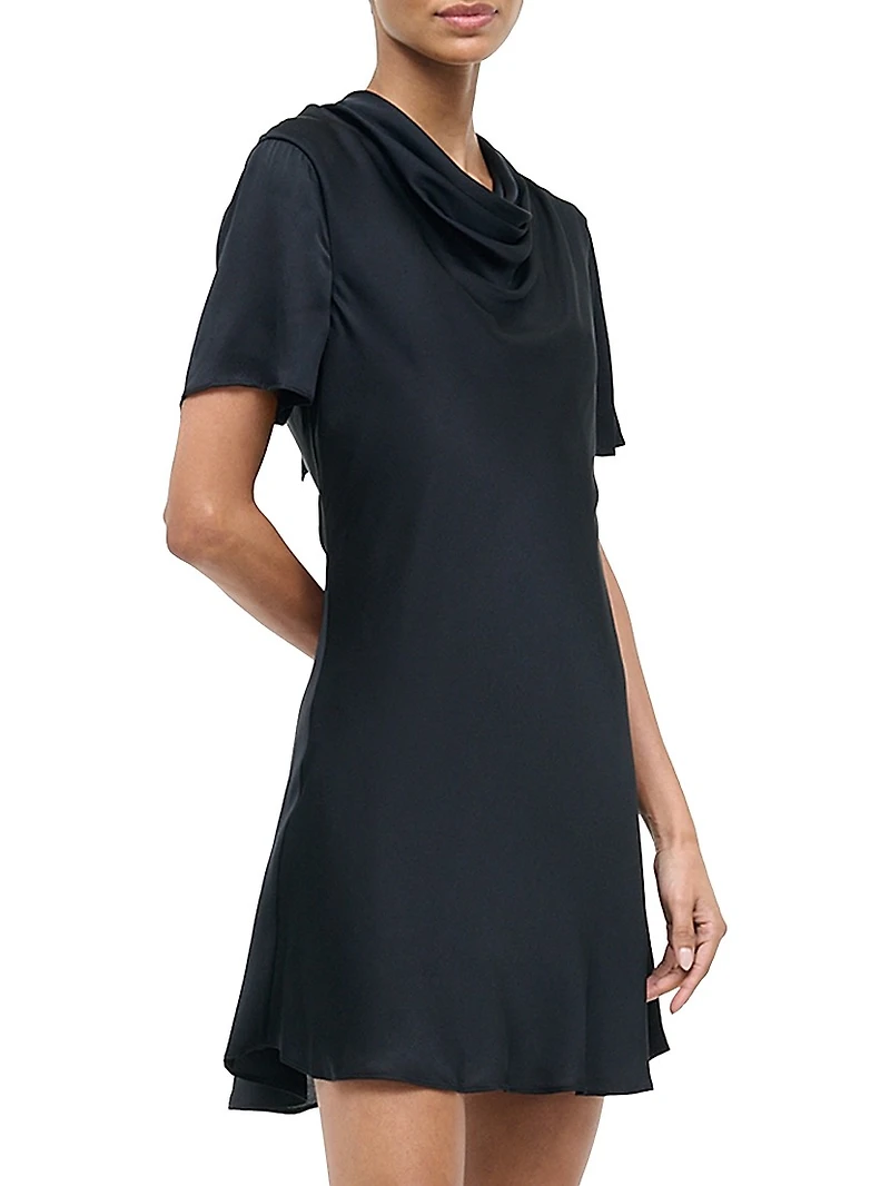 Iris Stretch Silk Minidress
