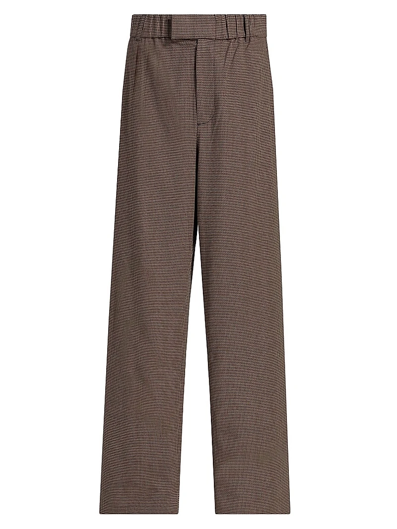 Jerome Mini Houndstooth Relaxed-Fit Pants