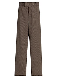 Jerome Mini Houndstooth Relaxed-Fit Pants