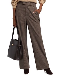 Jerome Mini Houndstooth Relaxed-Fit Pants