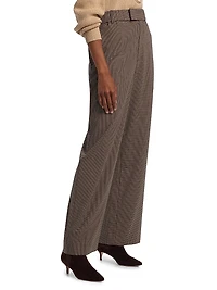 Jerome Mini Houndstooth Relaxed-Fit Pants