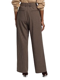 Jerome Mini Houndstooth Relaxed-Fit Pants