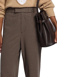 Jerome Mini Houndstooth Relaxed-Fit Pants