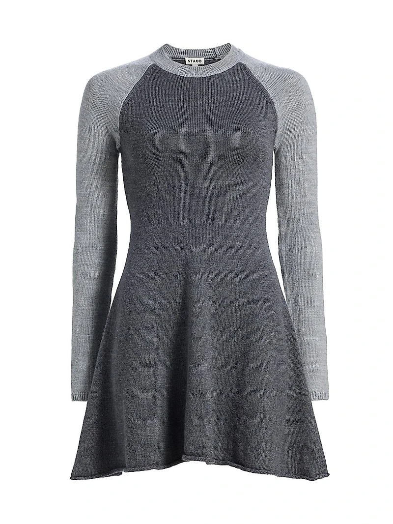 Anita Long-Sleeve Fit & Flare Minidress