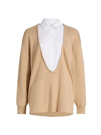 Coast Relaxed-Fit Bib Collar Sweater