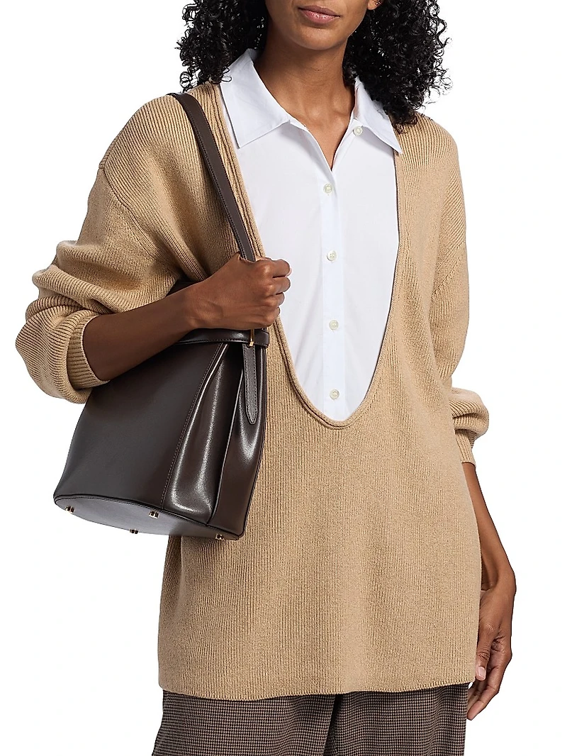 Coast Relaxed-Fit Bib Collar Sweater