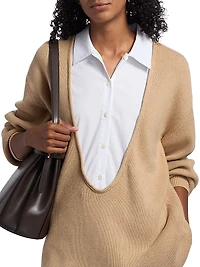 Coast Relaxed-Fit Bib Collar Sweater