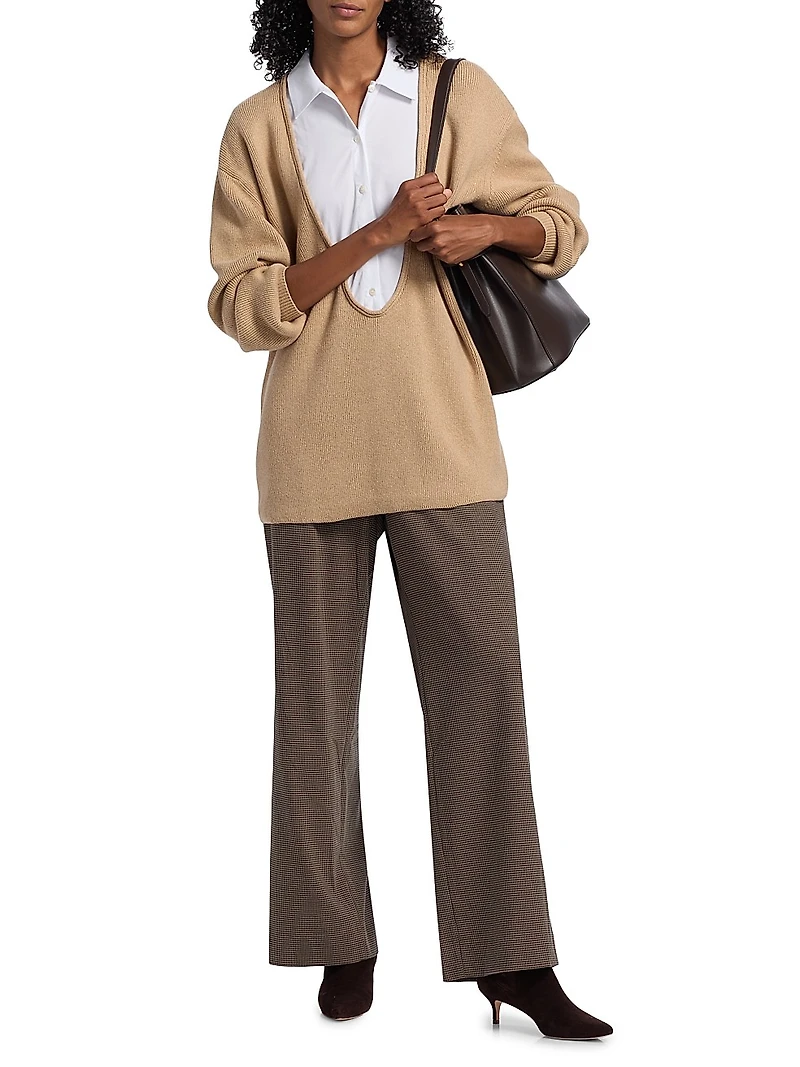 Coast Relaxed-Fit Bib Collar Sweater