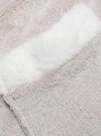 Frosted Faux Fur Velour Belted Robe