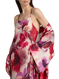 Mizuki Floral Charmeuse Slip Dress