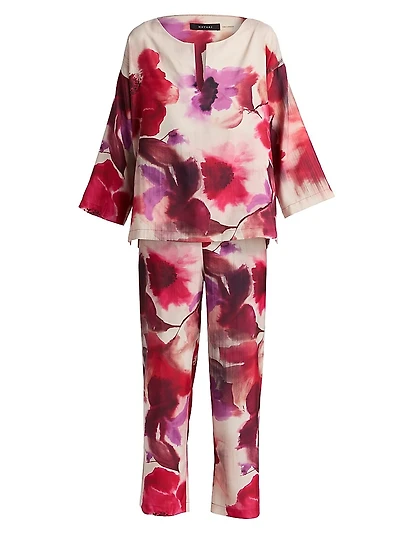 Mizuki Floral Charmeuse Pajamas