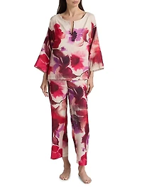 Mizuki Floral Charmeuse Pajamas